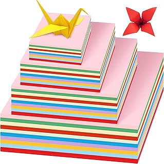 Sinmoe 4100 Sheets Origami Paper Assorted Sizes DIY Vivid Colored Colorf...