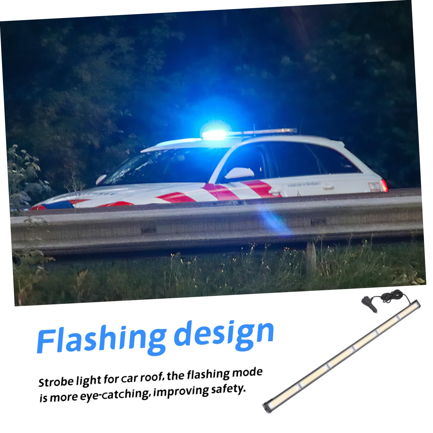 Cabilock Luz Estroboscópica Amarilla para Coche y Vehículo Industrial | Aleación de Aluminio, Pc, Cobre, Abs y Goma, Alta Luminosidad, Ligera, Instalación Sencilla