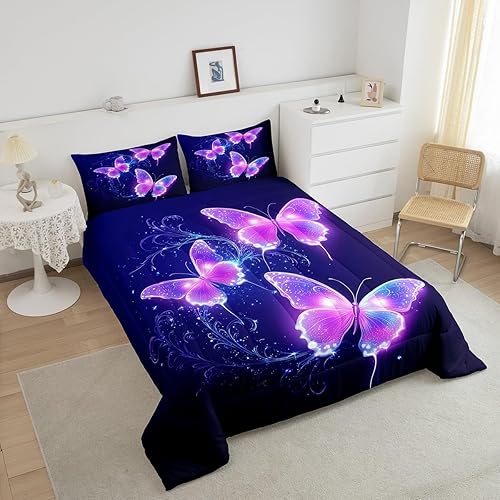 Vista 101 de Erosebridal Lindo juego de ropa de cama de hipopótamo tamaño matrimonial, juego de edredón de hipopótamo de dibujos animados para niños y niñas