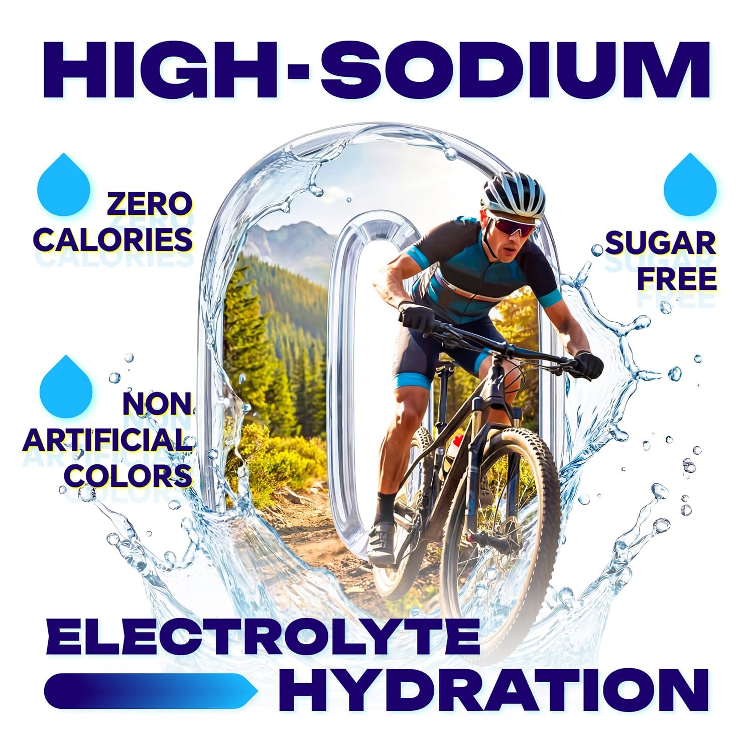 High Sodium Sugar Free Electrolyte Powder Packets, 16 Stick Pack — Amazon image 3