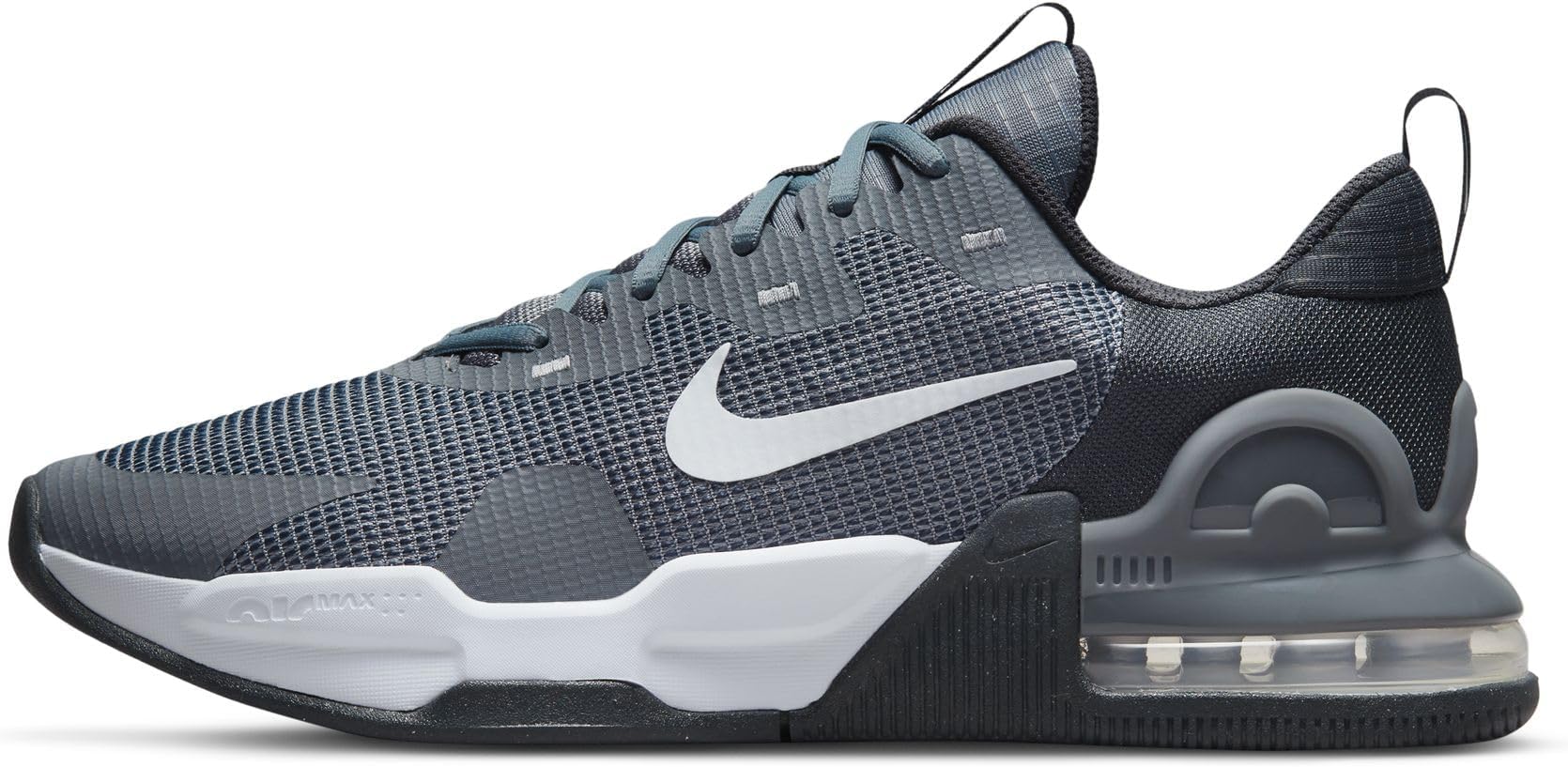 NIKE Men's M Nike Air Max Alpha Trainer 5 Sneaker, Smoke Grey White Dk Smoke Grey Dark Grey, 6 UK
