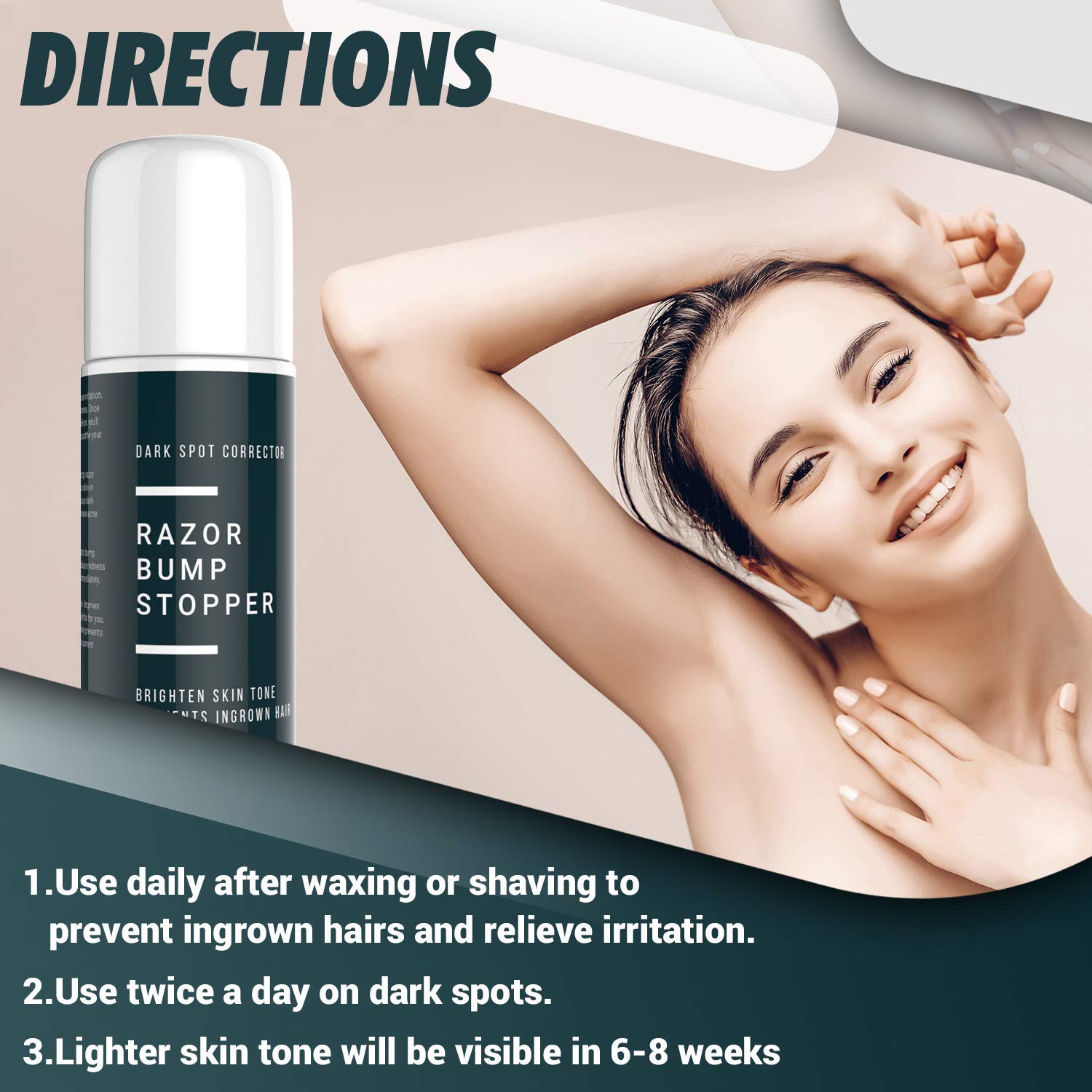 Roll On Razor Bump Treatment for Bikini Area, Legs, Underarms, Groin, Face – Natural Post Shaving  Waxing Dark Spot Removal Ingrown Hair Razor Burn Relief Ointment Solution for Women  Men