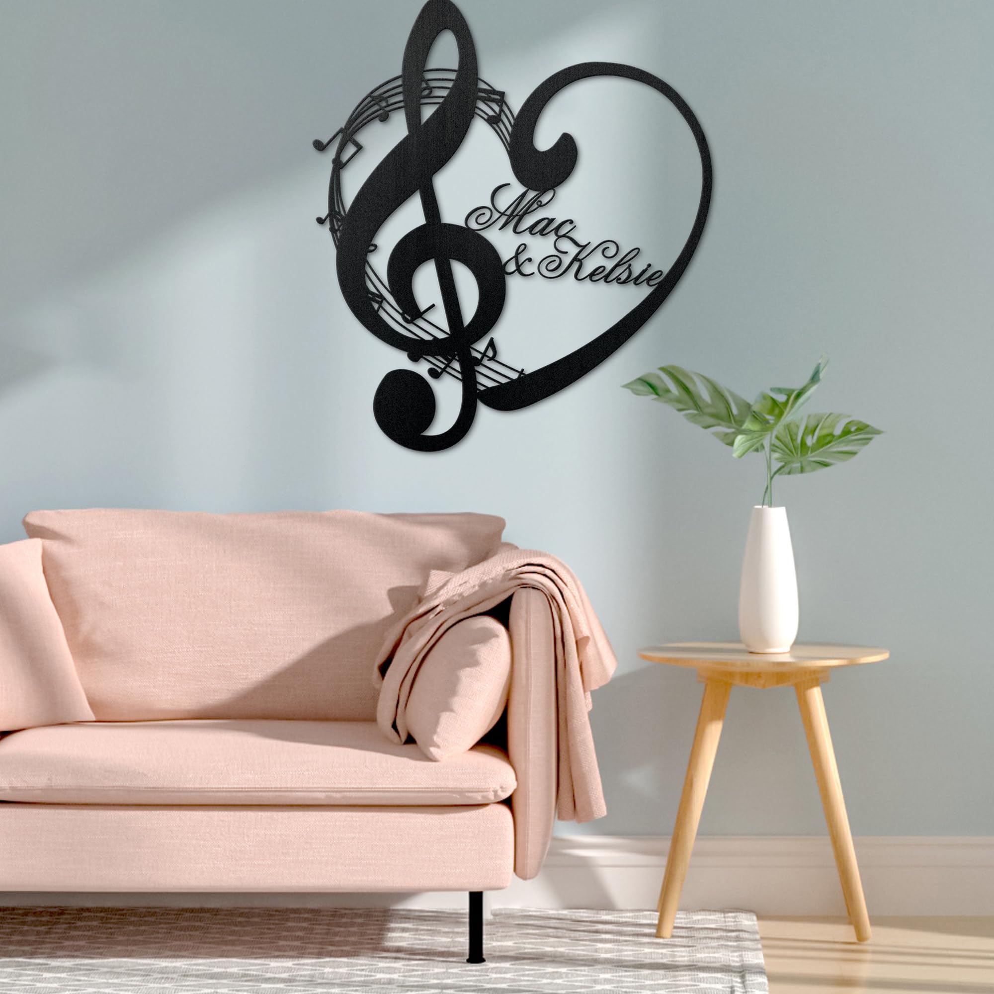 Amazon.com: Custom Music Notes Metal Wall Art Personalized Music