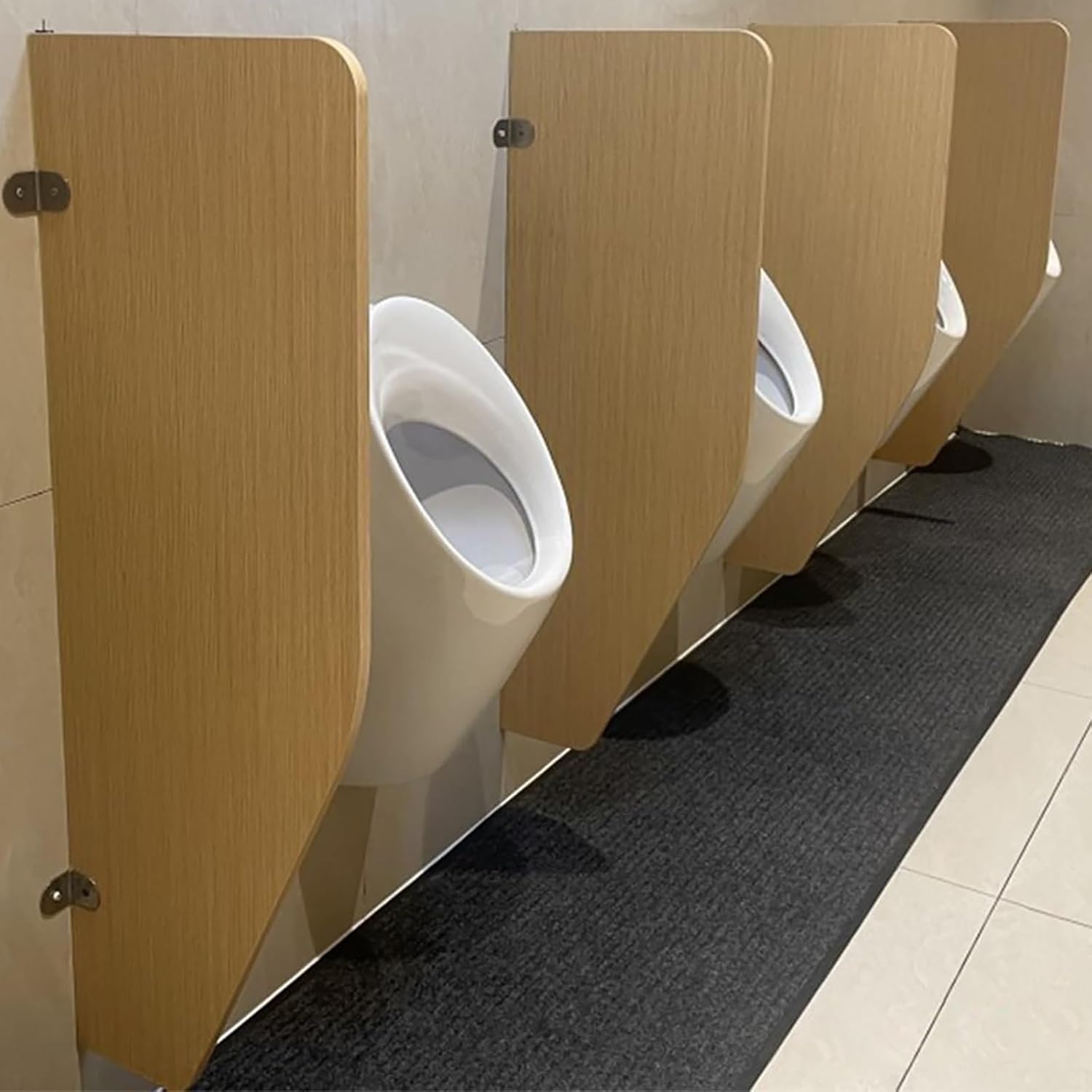 Panel Urinal Privacy Screen, Wall-Mounted Urinal Partition Divider,Urinal Privacy Screen Toilet Partition,Urinal Baffle Partitions, Solid Wood Urinal Screen Wall Toilet Partition,