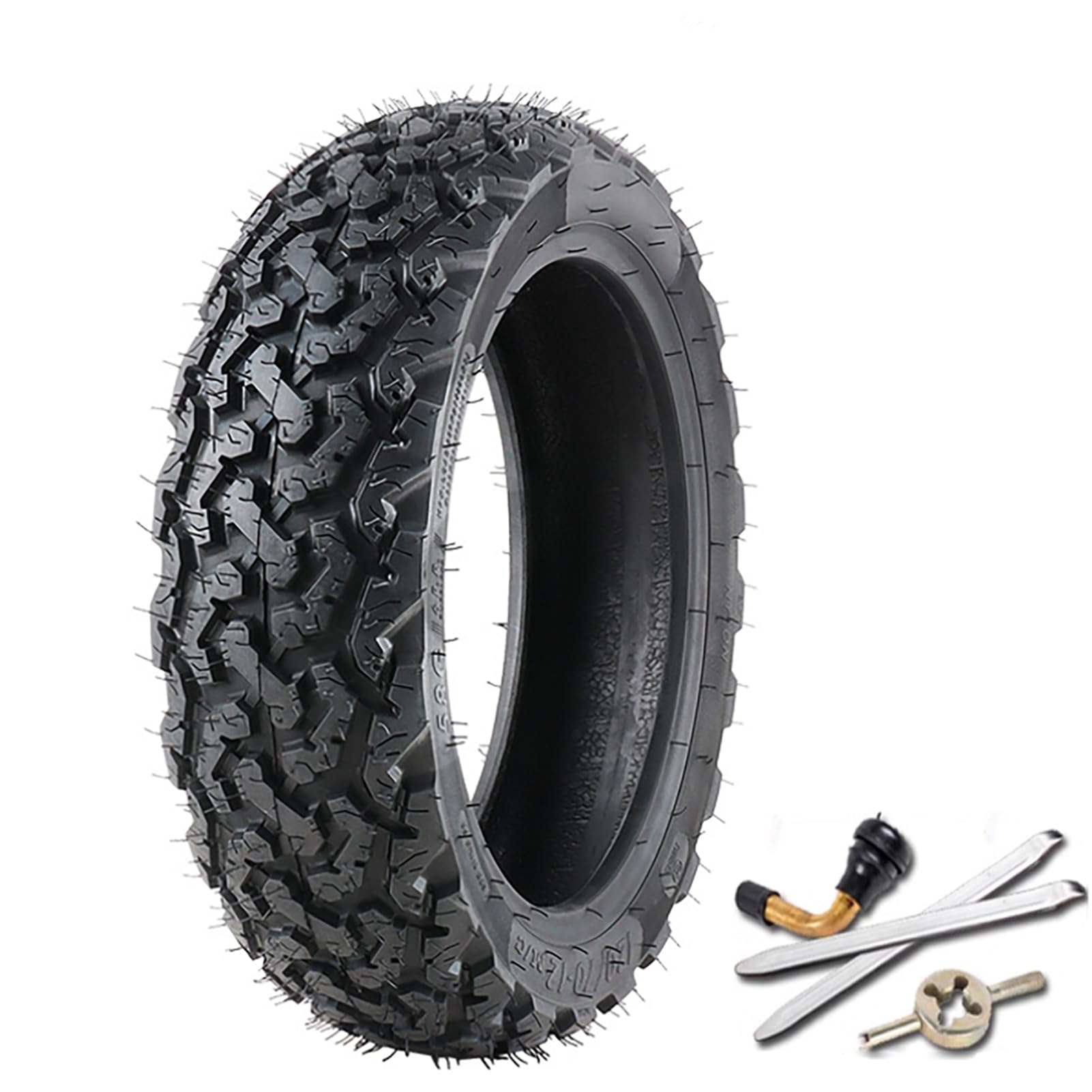 3.0-10 Scooter Tire, 3.0-10 Tubeless Tire, 3.0-10 off Road Tubeless Ricambio Pneumatico Esterno, per Anteriore/Posteriore Sostituzione del Pneumatico Accessorio di Ricambio