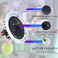 Vista 7 de Technical Pro Kit de sistema de cine en casa con receptor Bluetooth de 1000 vatios de 4 canales y 8 unidades de 6.5 pulgadas y 200 vatios