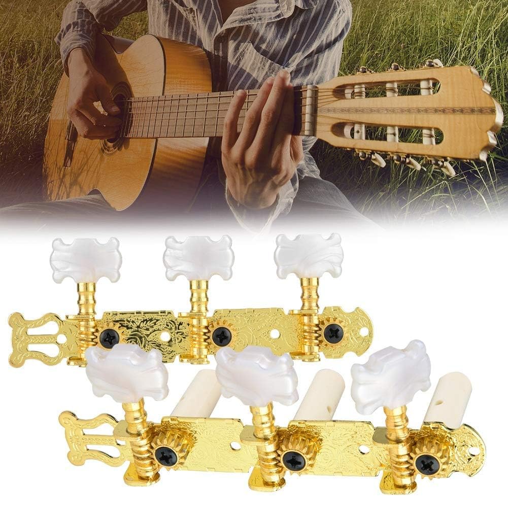 4 Pièces Mécaniques Guitare Têtes De Machine 2L+2R Gold - Chevilles Accordage Classique