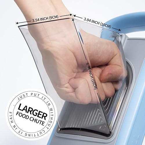 Miniatura 4 de Vegetable Chopper with Adjustable Thickness - Safe Mandoline Food Slicer for Kitchen, Multifunctional Veggie Chopper Vegetable Cutter Slicer Dicer