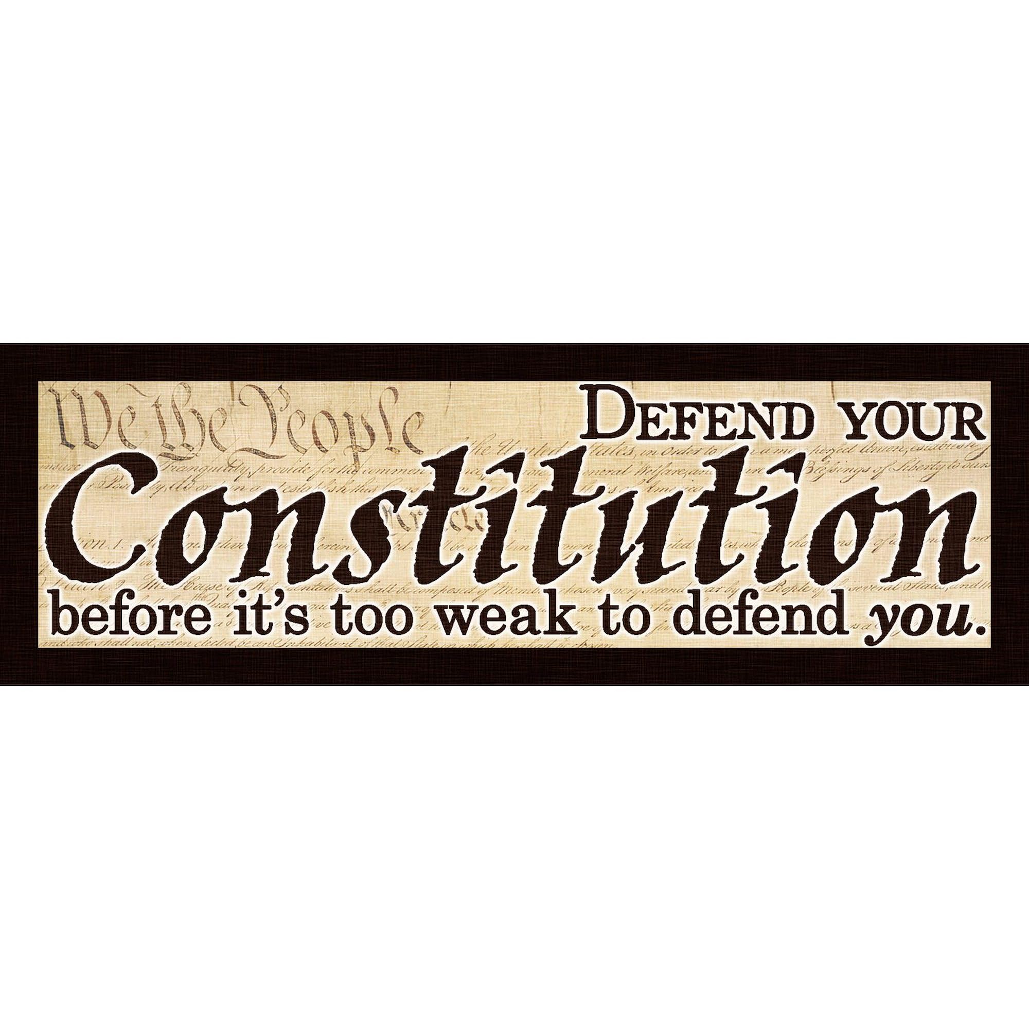 CafePress Defend Your Constitution Sticker (Bumper) 10