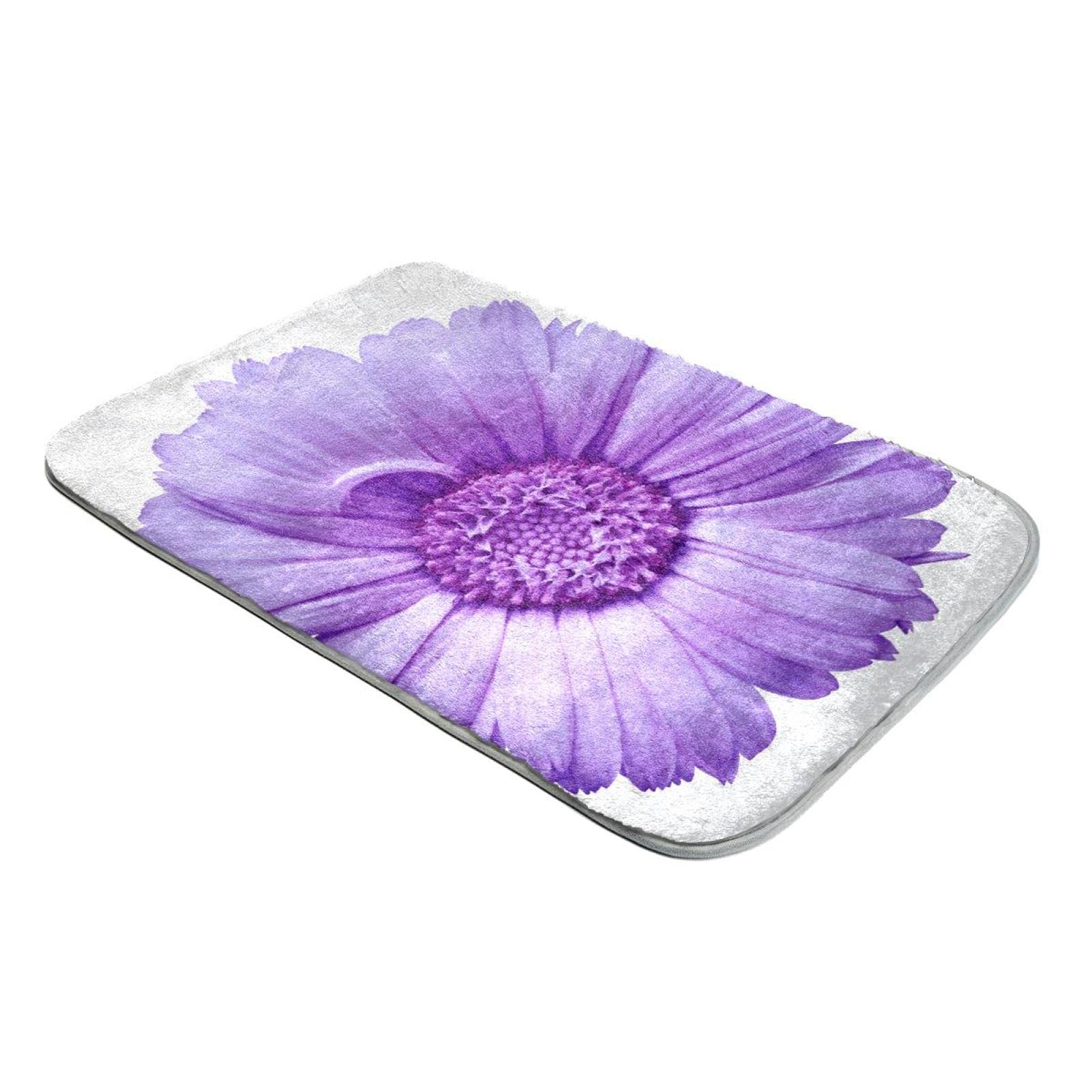 Tapis fausse fourrure ultra douce rose à fleurs : confort thermique et acoustique