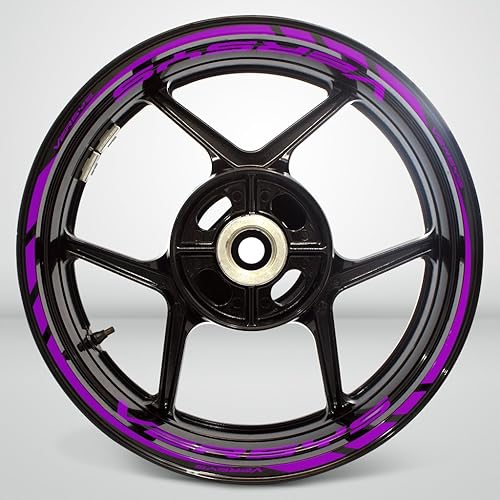 Miniatura 7 de Adhesivo adhesivo para llantas de motocicleta, color verde mate, compatible con Kawasaki Versys