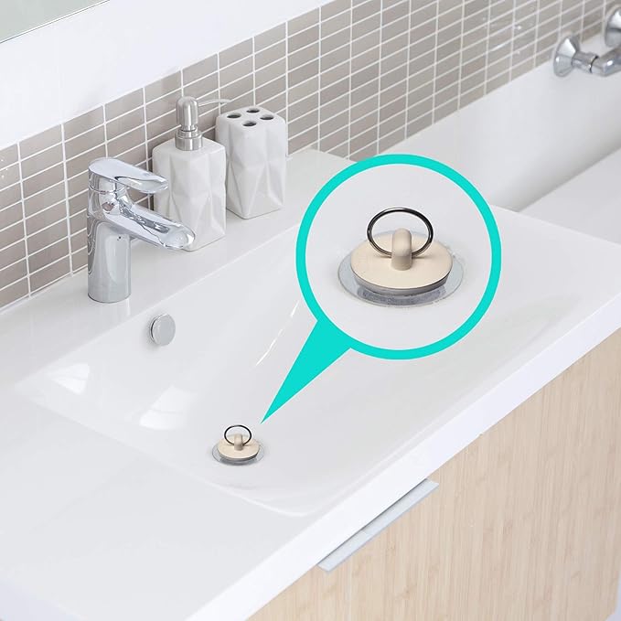 4 Filtros y Tapones para Lavabo de Acero Inoxidable miniatura 6