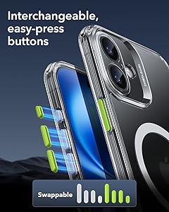 ESR for iPhone 16 Plus Case (4 in 1) Set, Translucent Matte Case, Compatible with MagSafe, Military-Grade Protection, Classic Series,Clear