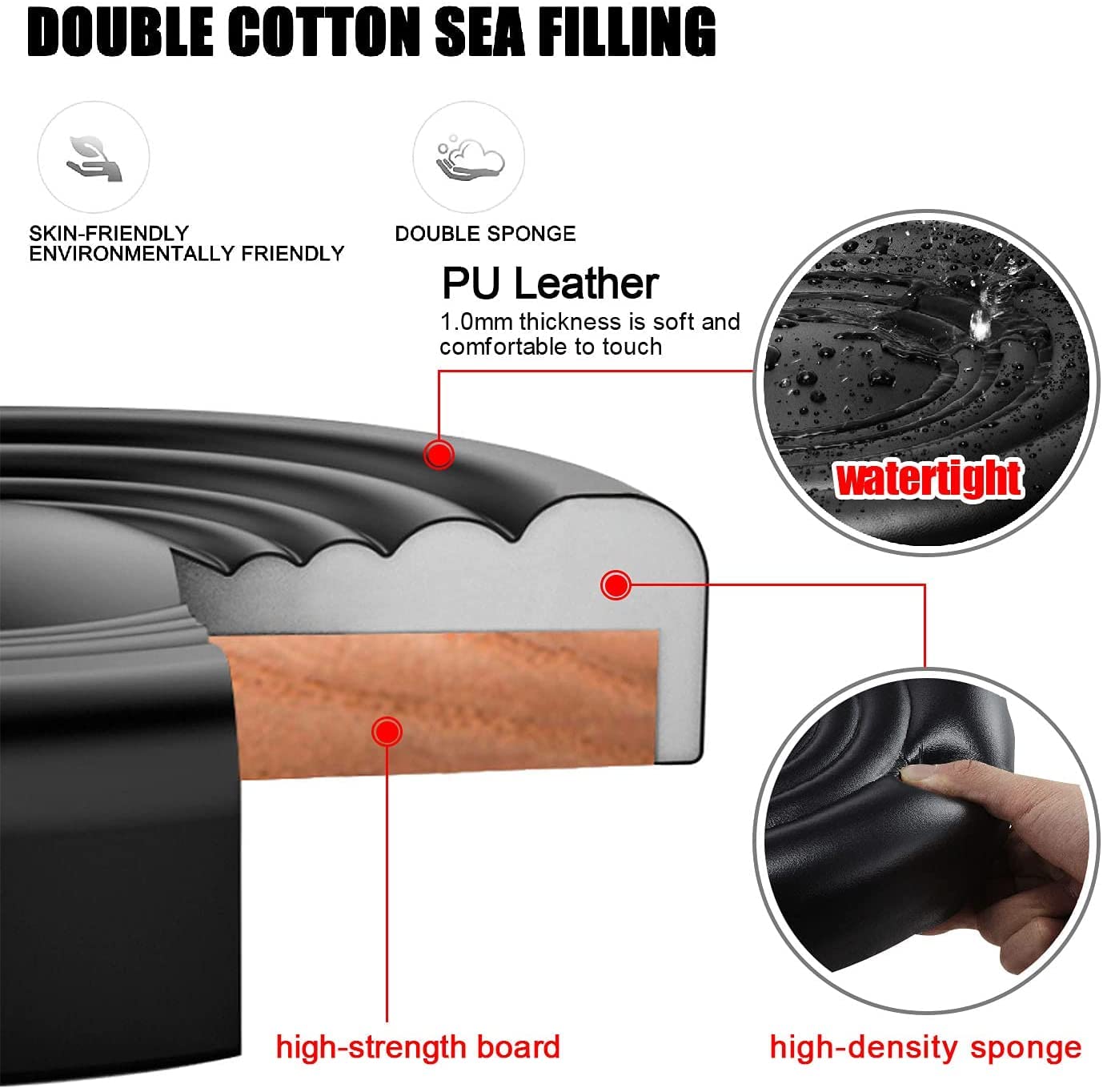 QiCheng&LYS Round Office Stool Chair Adjustable Height Sit Stand Stool 360 Stool,for Office Home Kitchen Beauty Slip Stool Wheelless Stool (Black with backrest)