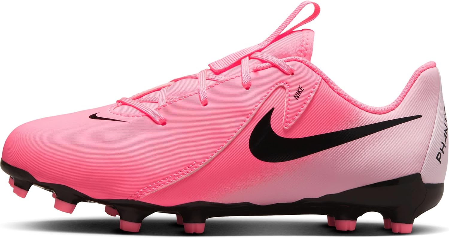 Nike Jr. Phantom GX 2 Academy Little/Big Kids' MG Low-Top Soccer Cleats (FD6722-600, Sunset Pulse/Black) Size 5.5