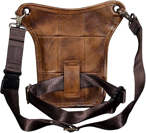 Miniatura 2 de Riñonera de cuero para hombres y mujeres, cinturón multiusos para motocicleta, bicicleta, deportes al aire libre, táctica, ciclismo, equitación,