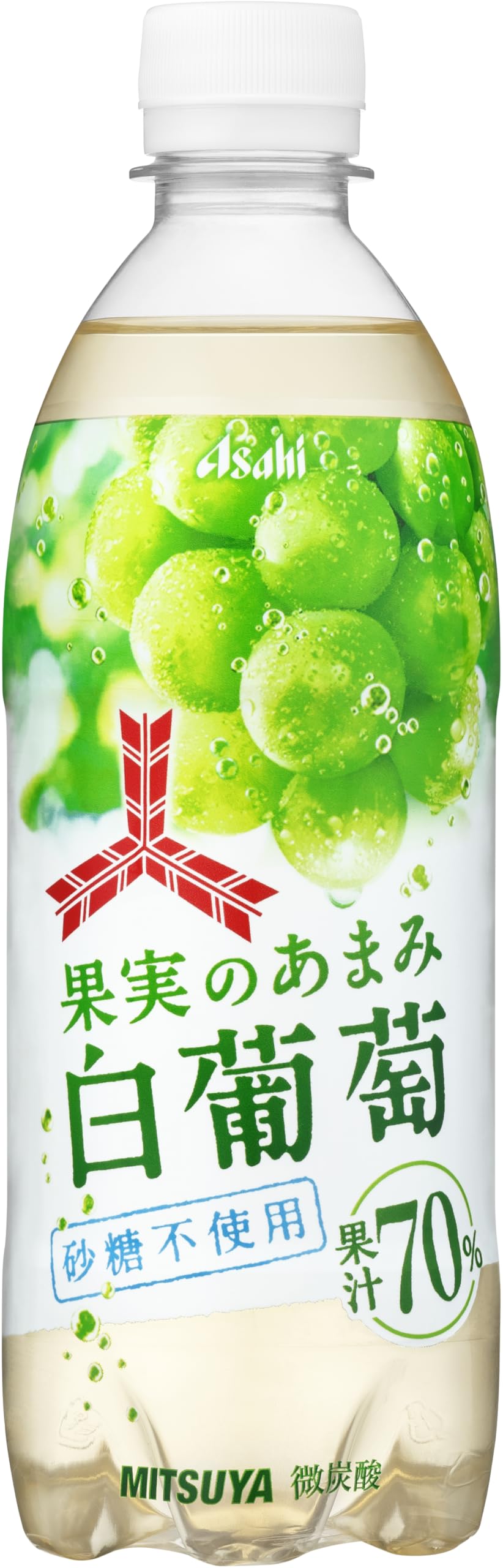 Amazon.co.jp: 三ツ矢 果実のあまみ白葡萄 500ml×24本 [サイダー