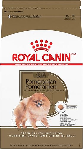Royal Canin Alimento seco para perros Breed Health Nutrition Pomeranian, bolsa de 10 libras