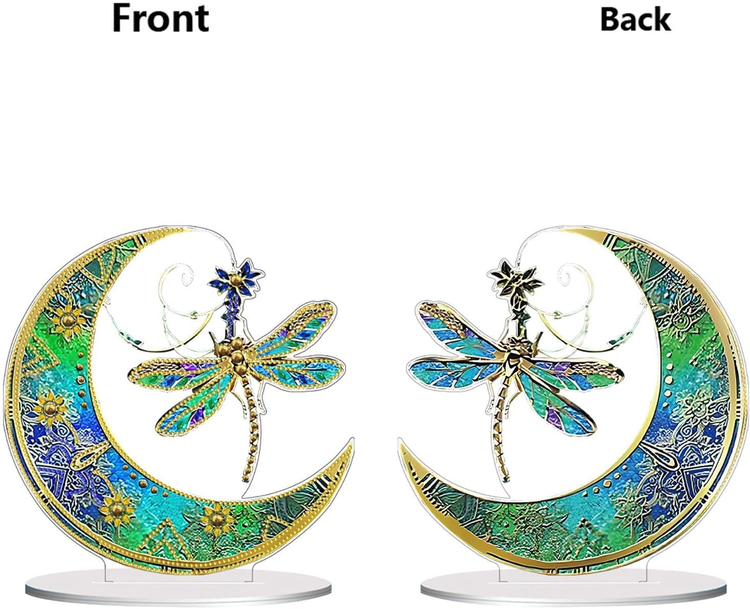 ARTopet 4Pcs DIY Diamond Desktop Ornament Special Shaped Crystal Diamond Art Painting Tabletop Ornaments Double Sided Pattern Single Sided Diamond Home Decor