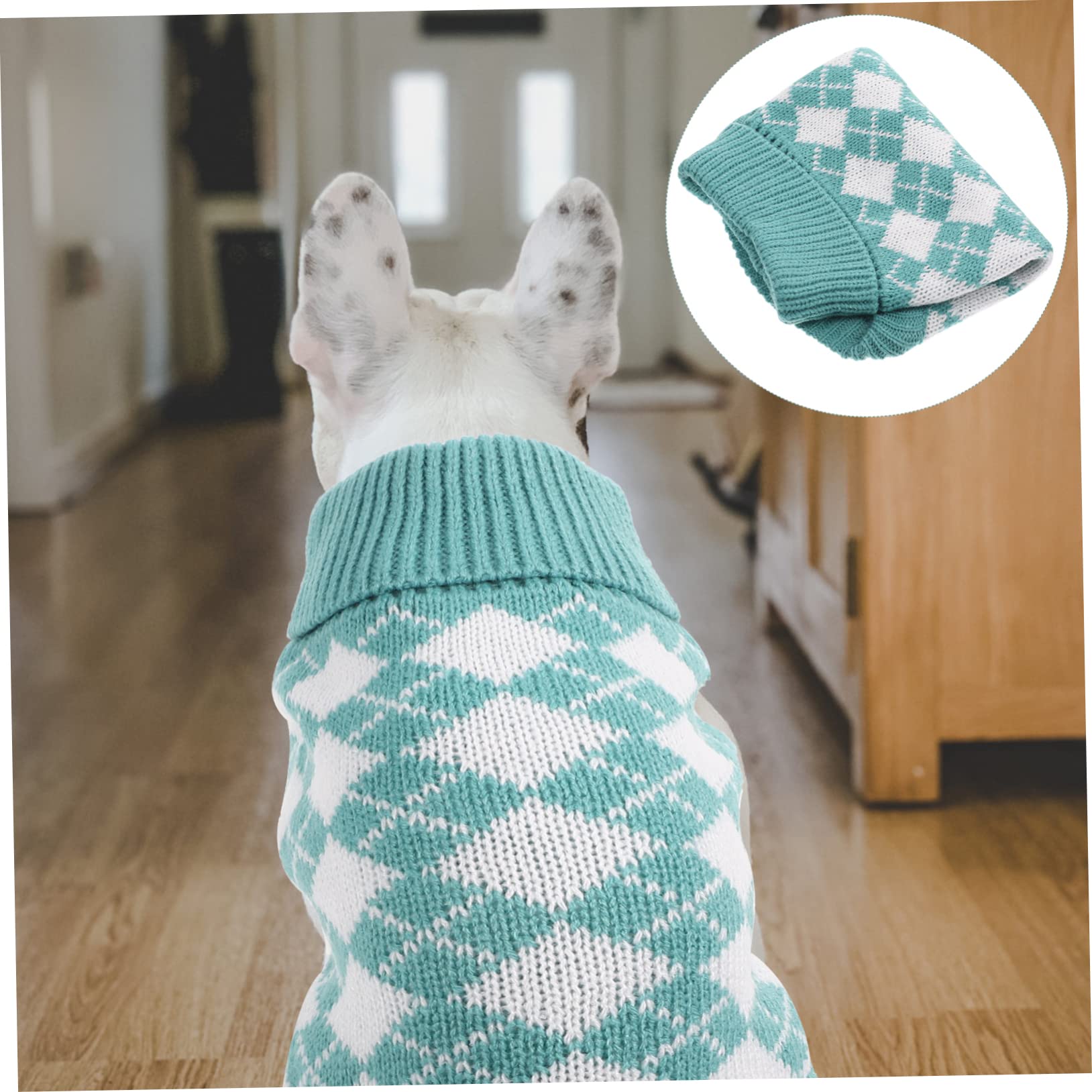 INOOMP 4pièces Pull pour Chien Vêtement Chaud Et Confortable pour Animaux De Compagnie Costume Hiver avec Motif Carreaux pour Chiens De Moyenne Et