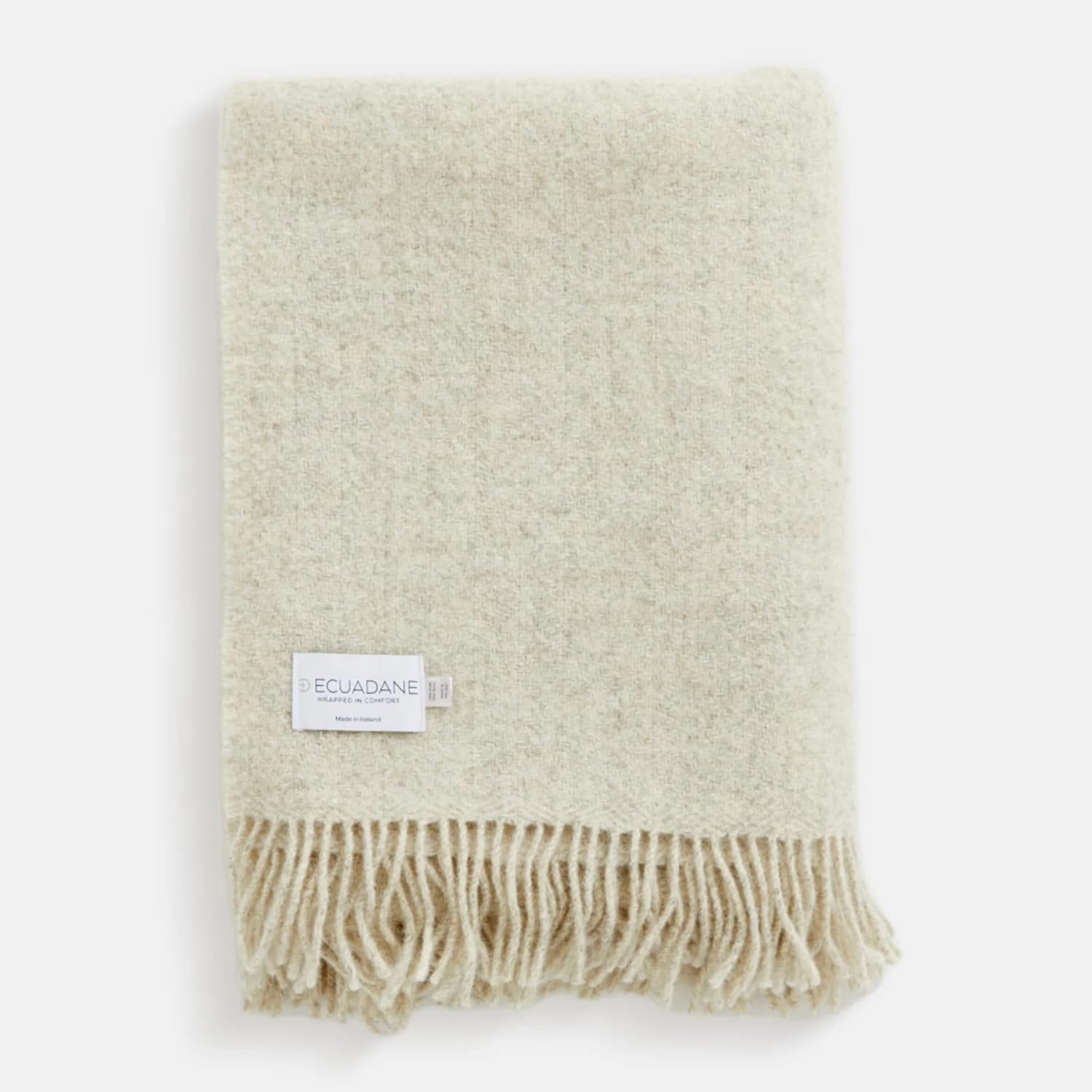Ecuadane Luxury Wool Throw Blanket - Throw Blanket (Saoirse Ash, 71 x 51)