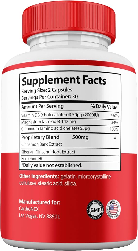 (2 Pack) CardioNEX Capsules, All Natural Supplement Maximum Strength, Official Premium Formula Pills