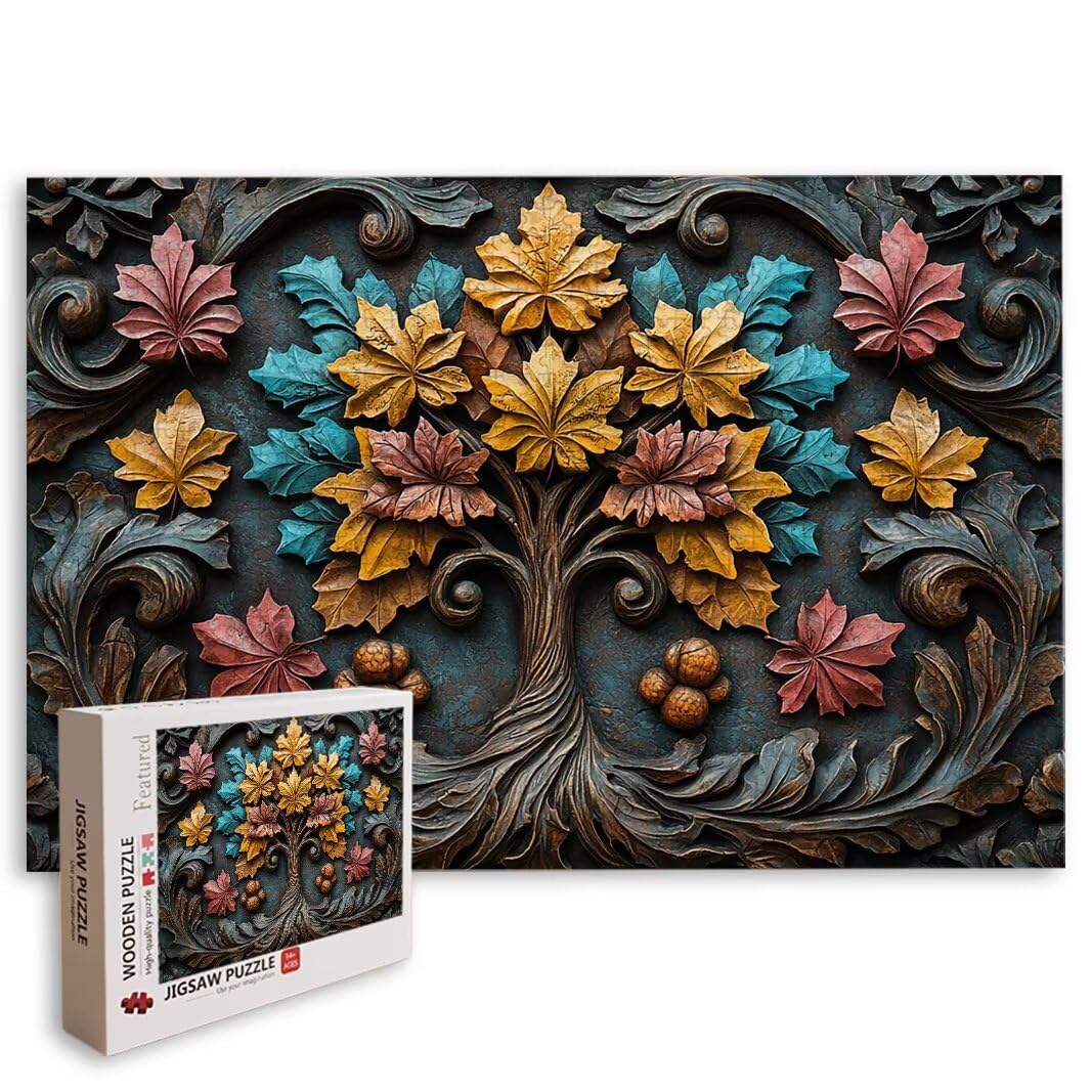 Puzzle Arbre, Puzzle 2000 Pièces Adultes, Puzzles Classiques, Décor -8884
