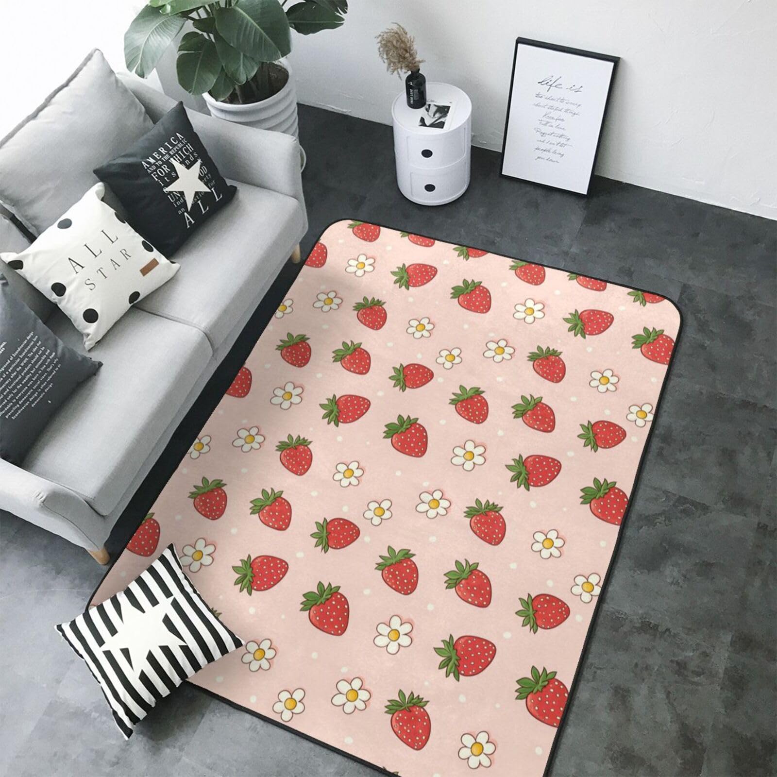 Tapis lavable et antidérapant grand format pour bureau ou chambre