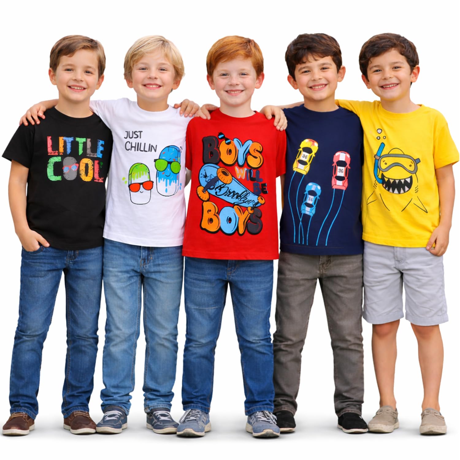 Boys BYS-TSRT-02 T-Shirt (pack of 5)
