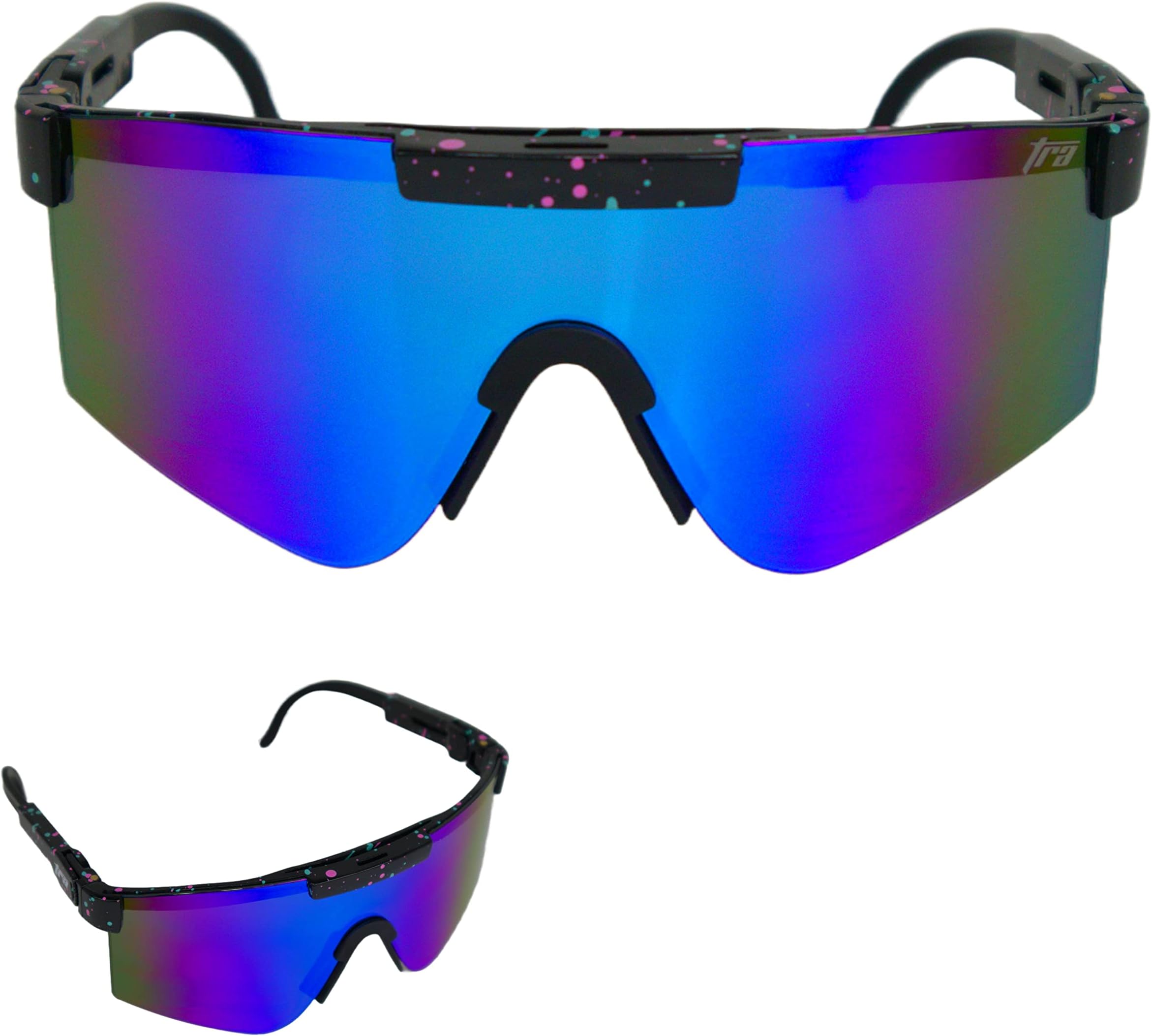Trained Ready Armed Two Sizes for Adult & Youth Baseball Sunglasses – Adjustable Legs - Sports, Cycling Glasses for Men Women