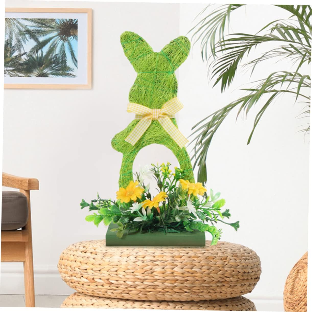 PRETYZOOM 3pcs Easter Bunny Wooden Decor Spring Tabletop Decoration Charming Easter Table Decor for Festive Parties Wood Craftsmanship for Home and Celebrations