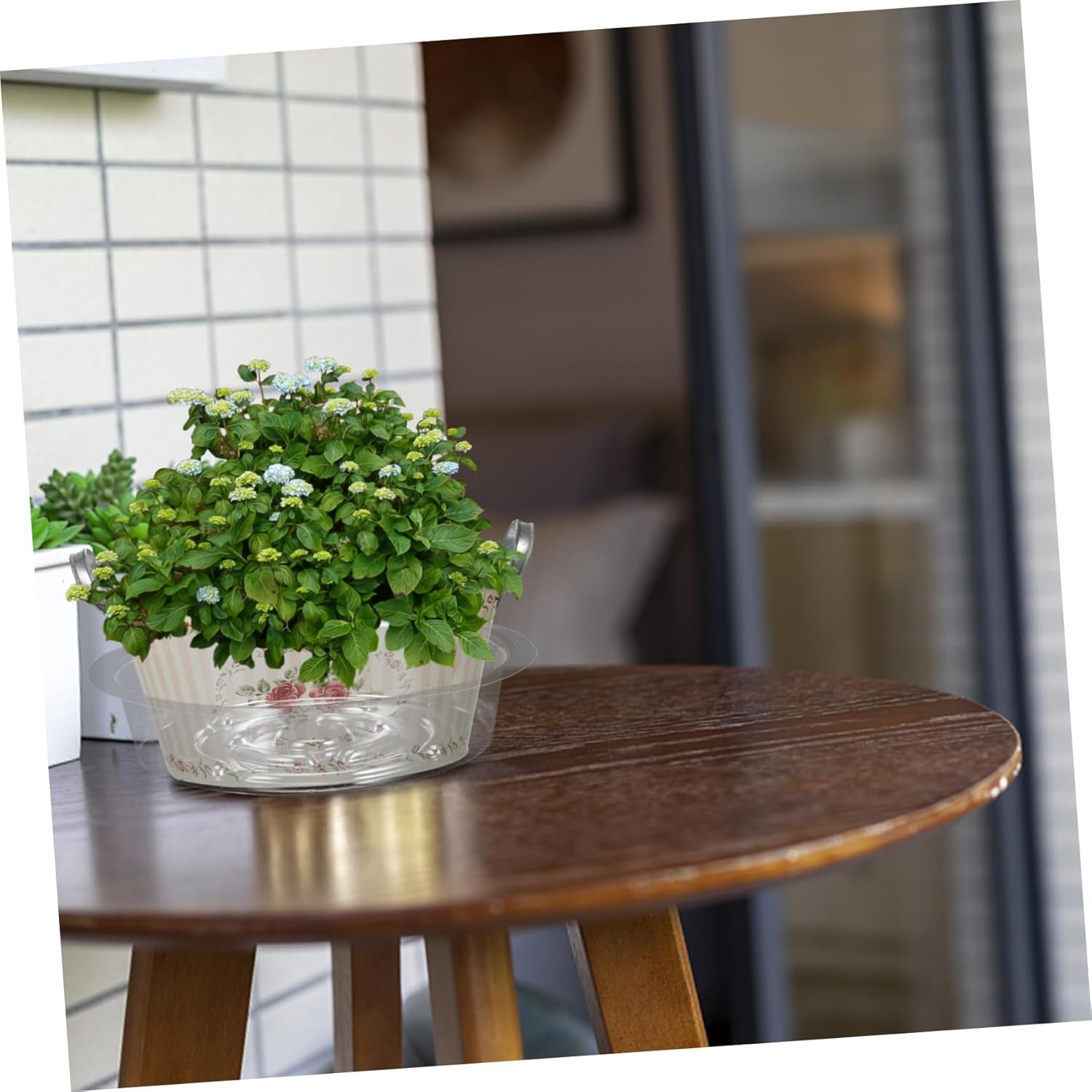 Sosoport 120pcs Plant Saucers Plastic Drip Trays for Indoor and Outdoor Gardening Round Base for Flower Pots Prevent Water Leakage and Keep Clean