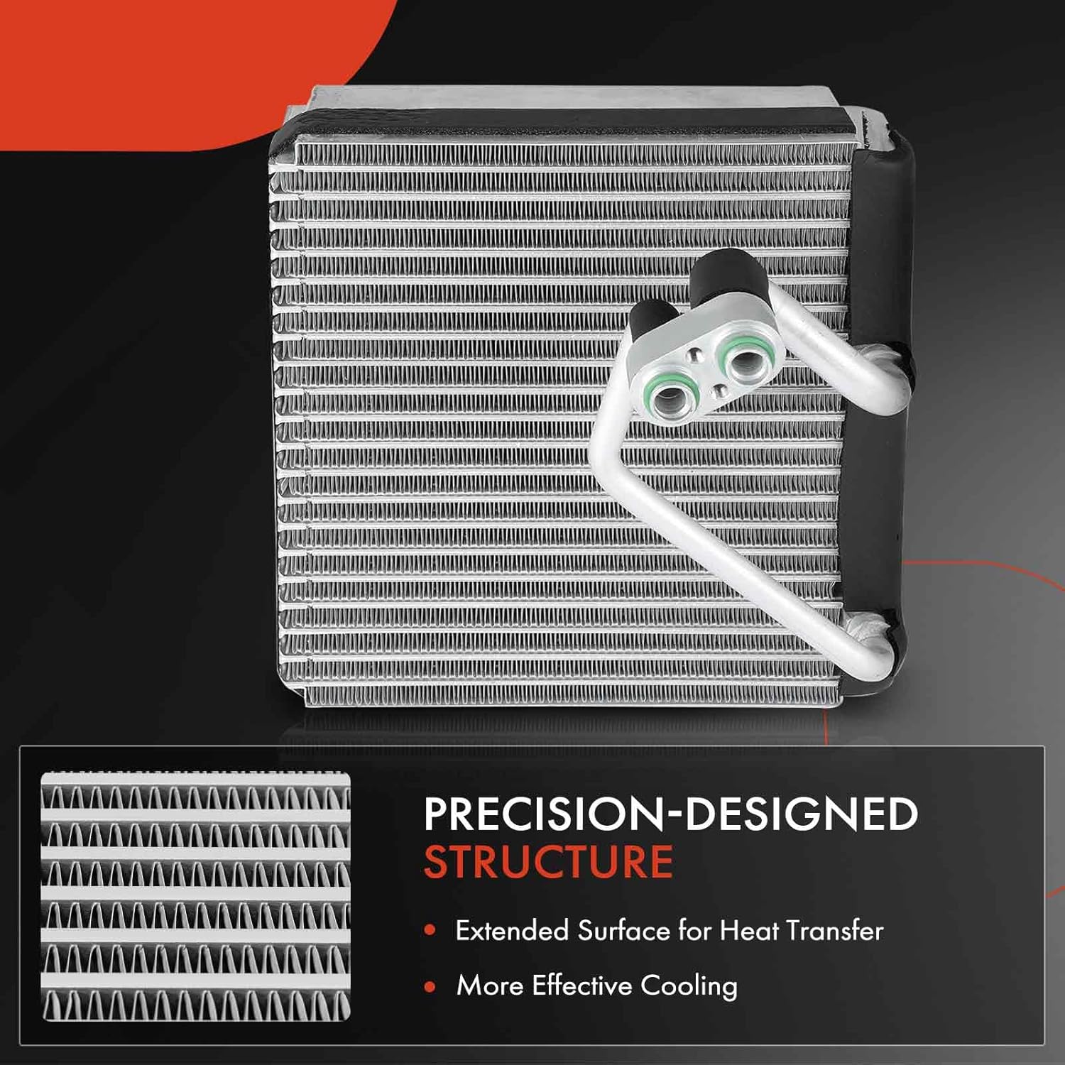 A-Premium Front AC Evaporator Core Compatible with Hyundai Tucson 2005-2010 & Kia Sportage 2005-2010, with Pressing Plate
