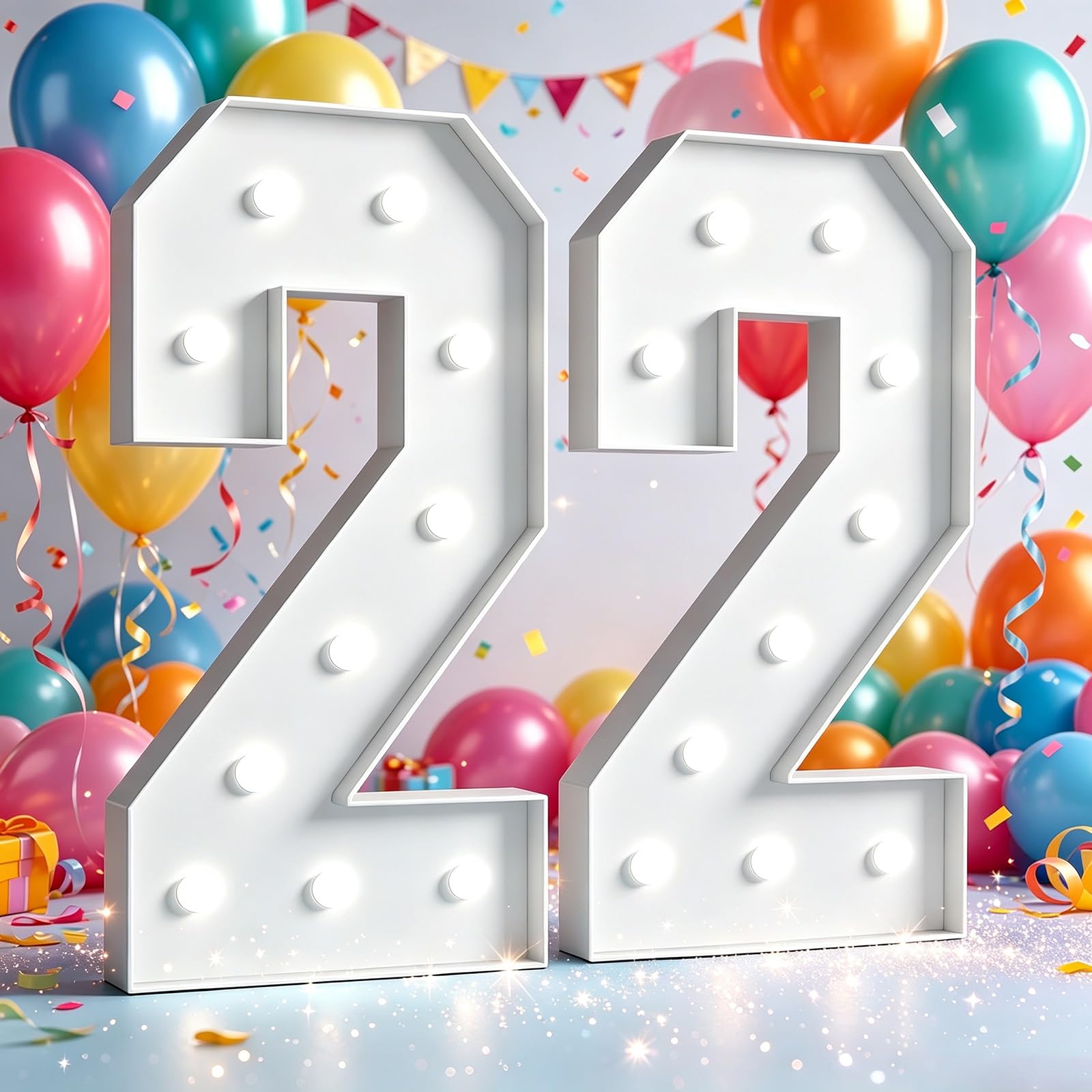 Marquee Light Up Numbers Birthday Party Decor Large Signs
