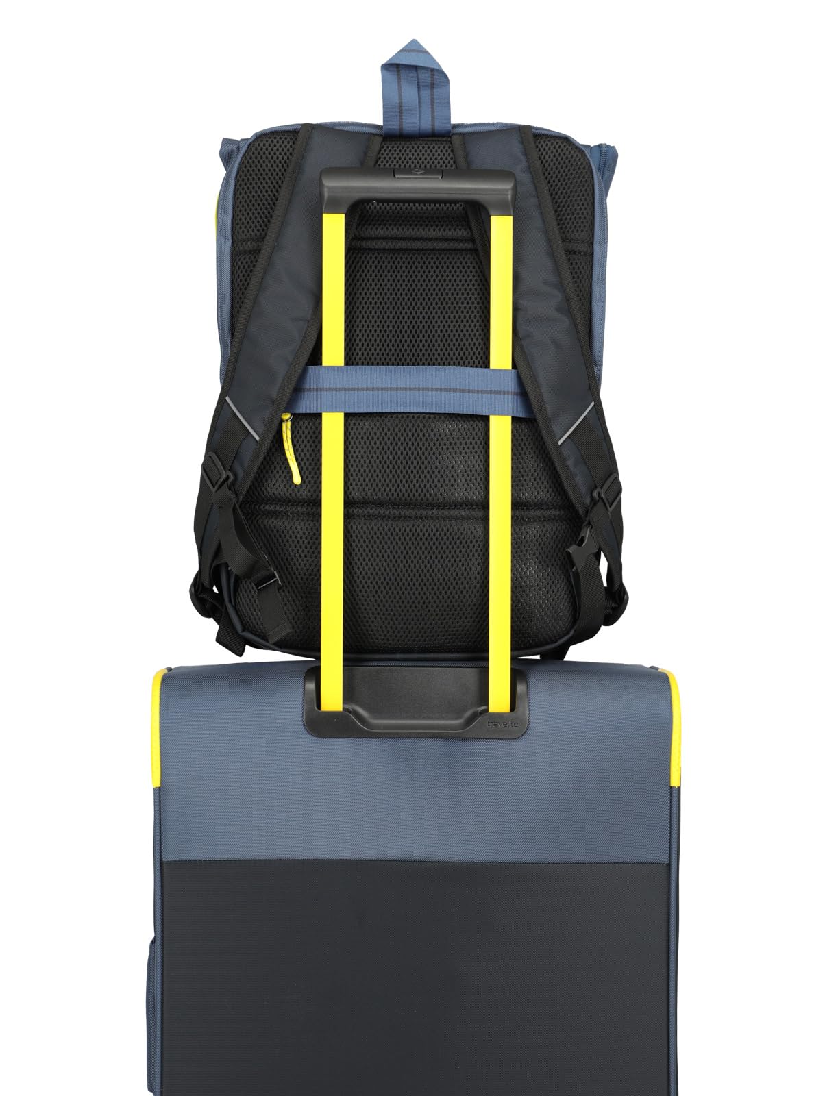 Travelite Rucksack COLOR CRAZE, Laptop Rucksack bis 17 Zoll, mit Brustgurt, reflektierender Front, Trolley Aufsteckfunktion, 30 x 47 x 17 cm, 24 L, 0,7 kg