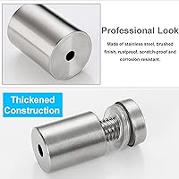 Vista 3 de Tornillos de separación para acrílico de 1 x 2 pulgadas, soportes de pared de acero inoxidable para colgar marcos de fotos acrílicos, paquete de 8