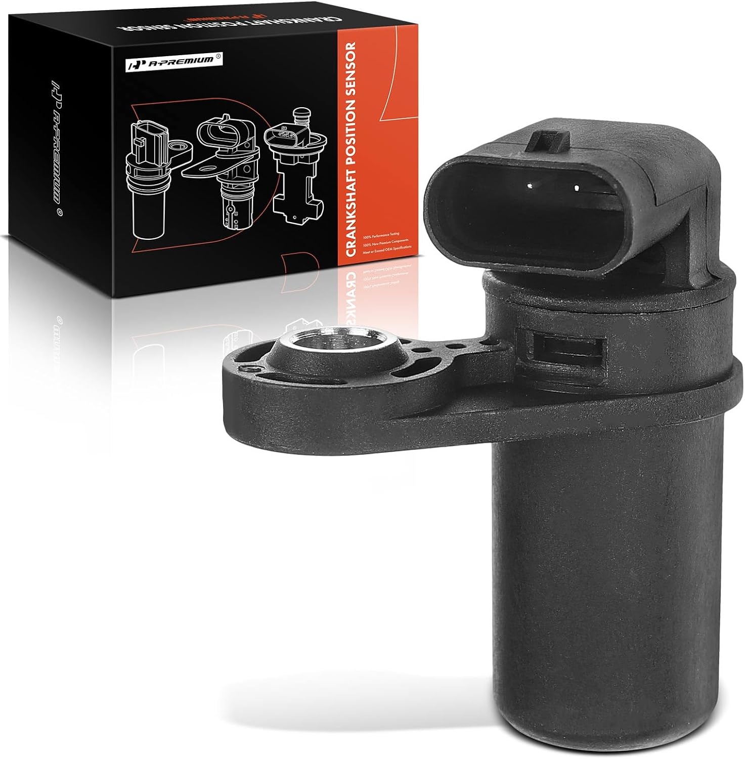 A-Premium Engine Crankshaft Position Sensor Compatible with Jeep, Dodge, Chrysler & Volkswagen Models - Wrangler, Grand Caravan, Charger, Journey, Challenger, Town & Country, 300, Pacifica & More