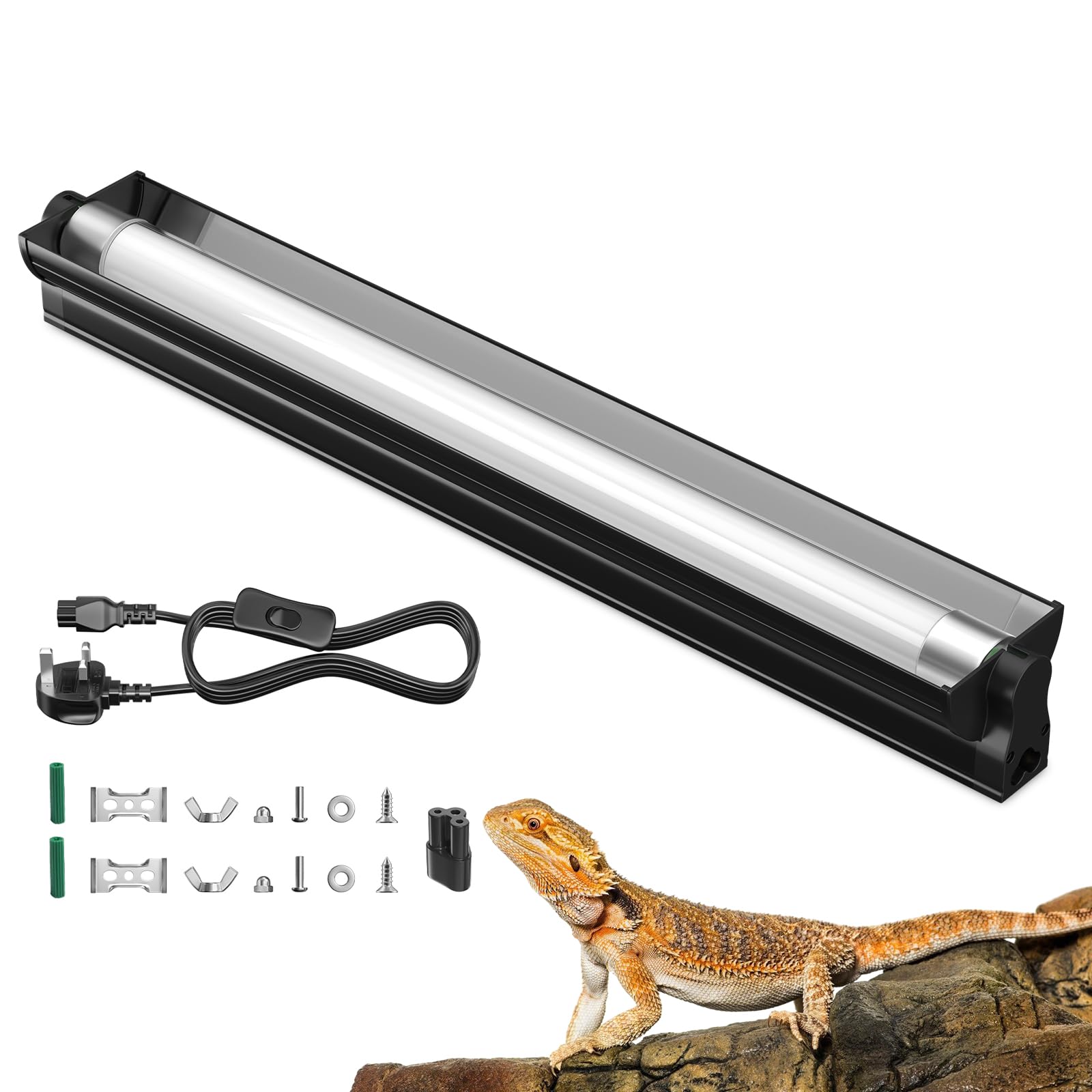 GlowUp T8 UVB UVA Light Reptile Kit