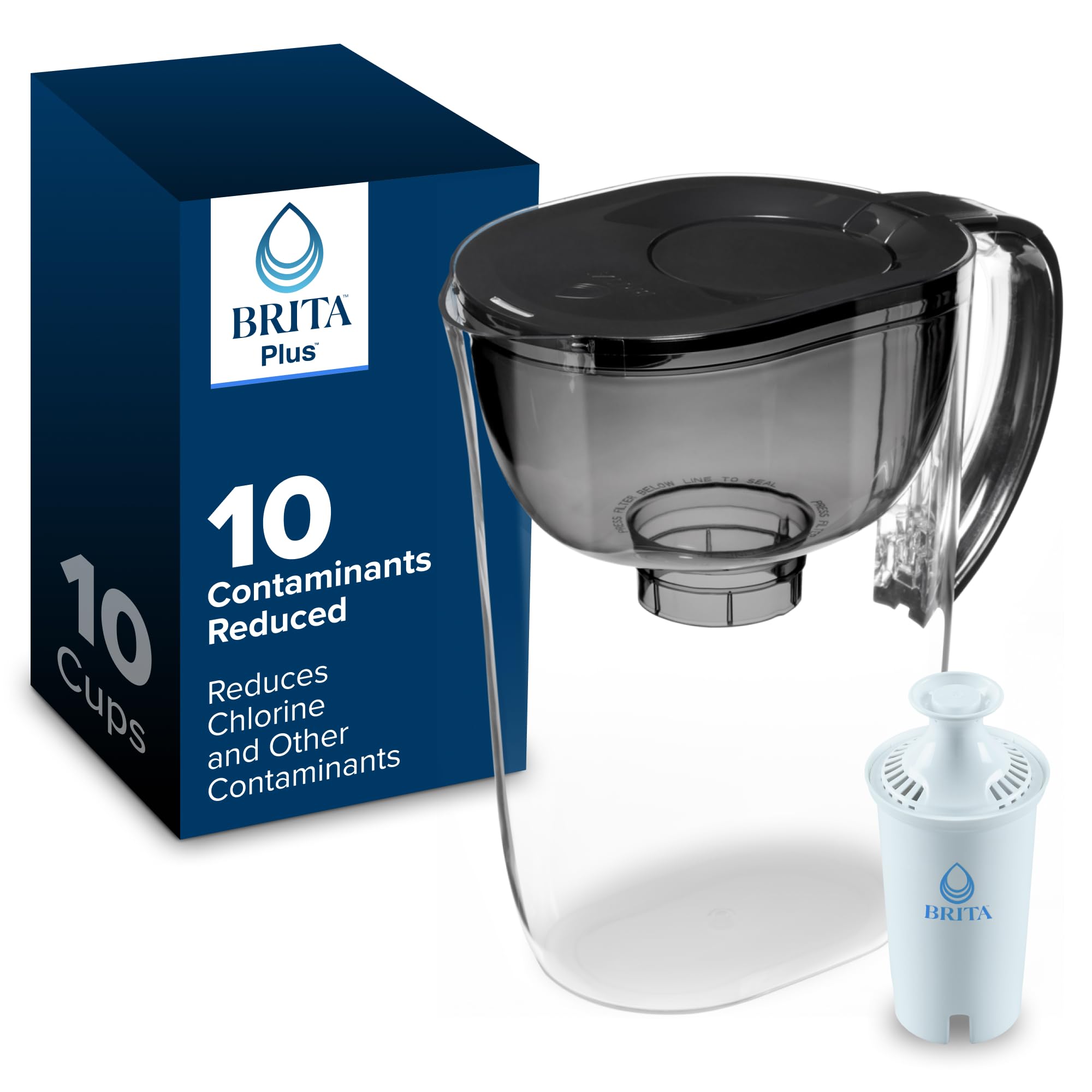 Amazon.com: Brita Large 10 Cup Water Filter Pitcher, 1 BritaPlus