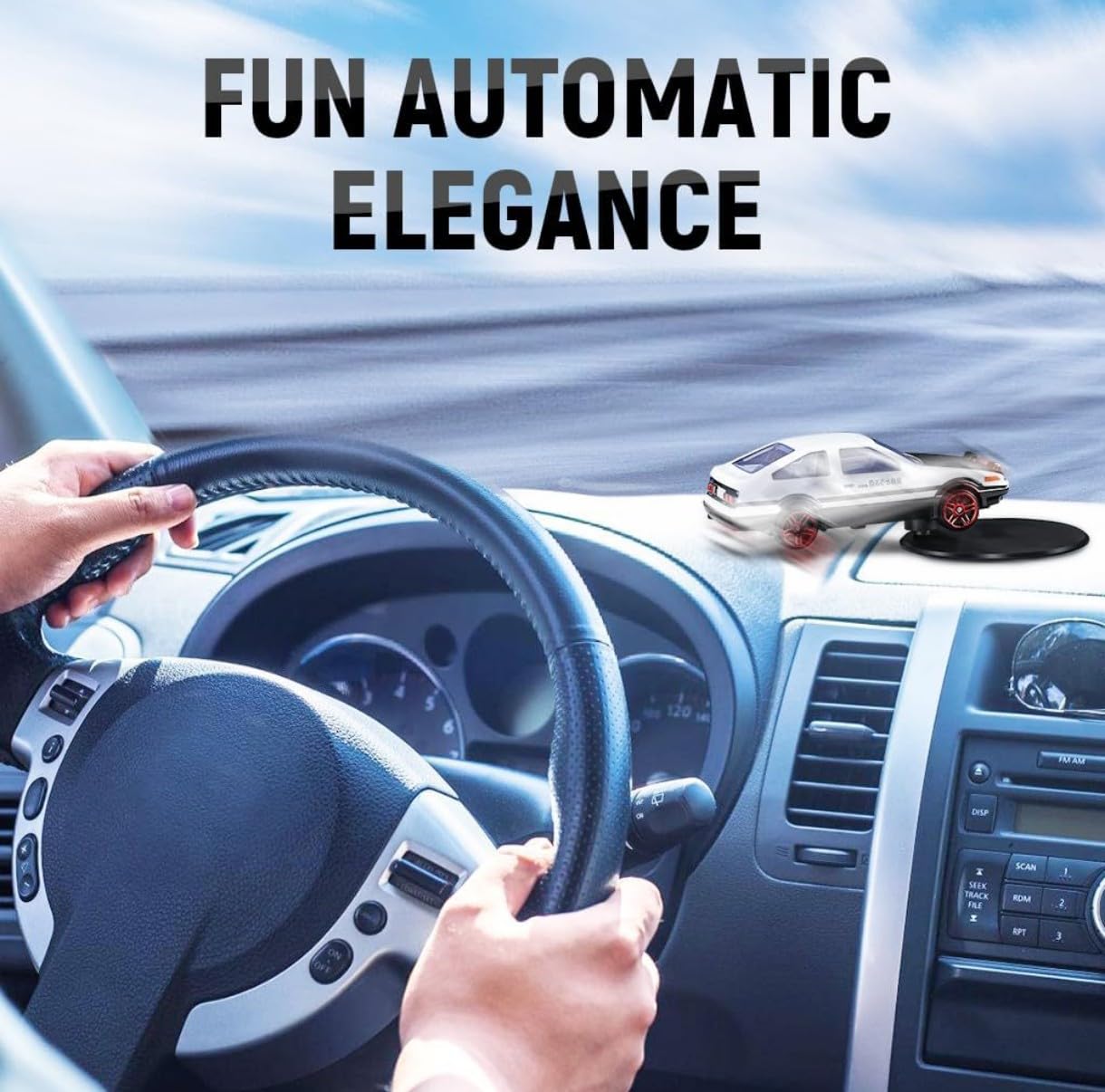 VRB Dec 1 Set Car Dashboard Decoration Items,Car Decor Accessories for Dashboard,Miniature Toys, car Accessories,car Decor/Dashboard Accessories. (White CAr Showpiece - 1 Pcs) - Image 6 thumbnail