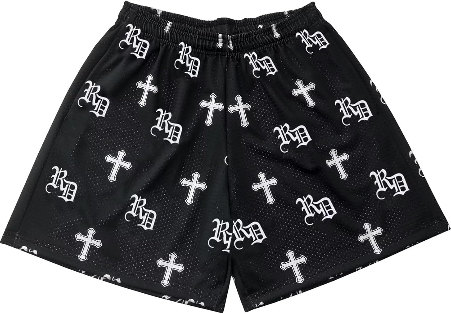 Mens City Graphic Mesh Shorts Quick Dry Athletic Basketball Workout Shorts Lightweight Casual Streetwear for Gym