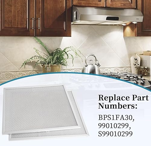 Miniatura 5 de 2024 Update BPS1FA30 Filtro de campana extractora de 11-34 x 14-14 x 38 pulgadas, compatible con campanas extractoras Broan NuTone Allure QS1 WS1 de