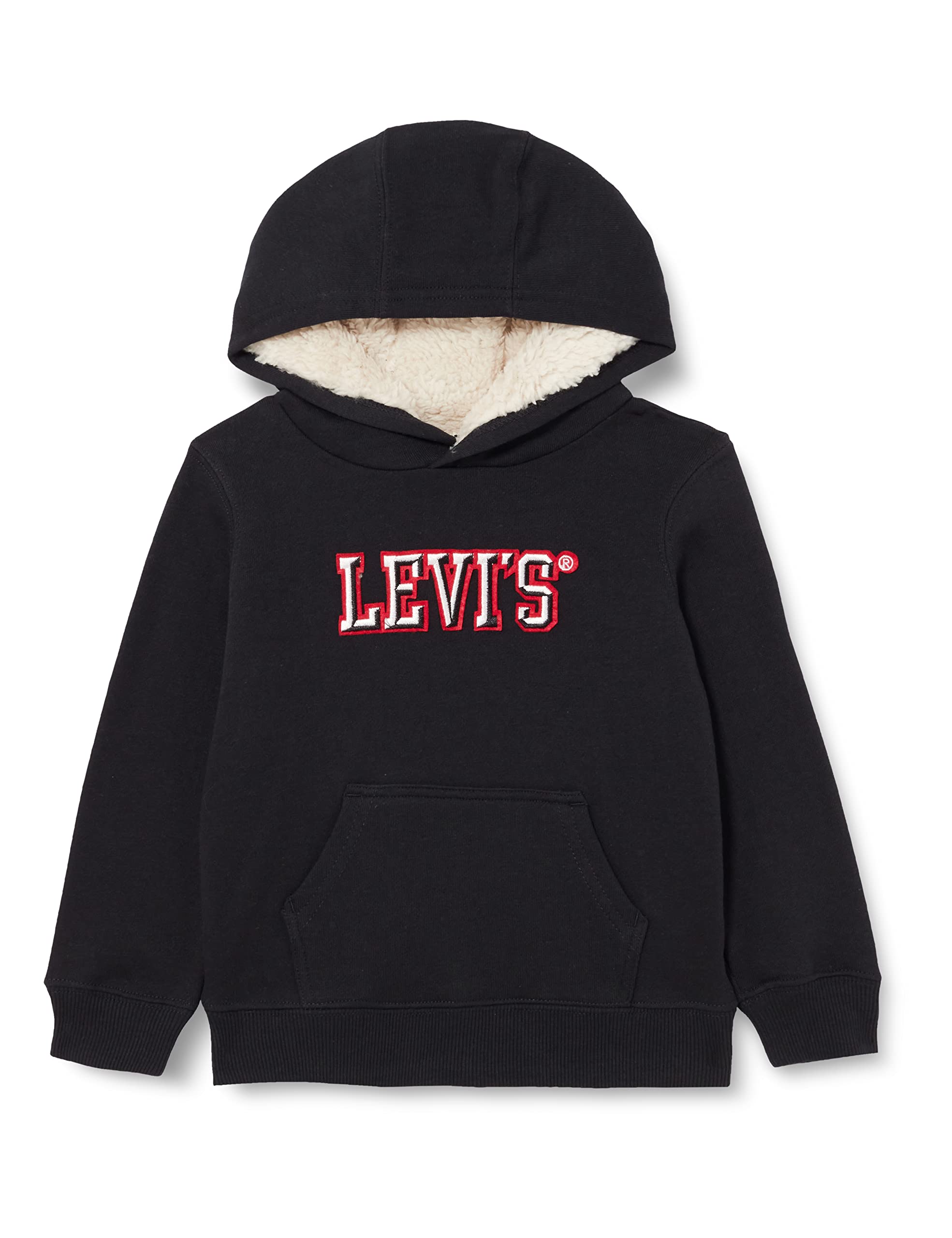 Sweat à capuche garçon Levi's Lvb Sherpa Lined Pullover Hoodie bleu pour hiver