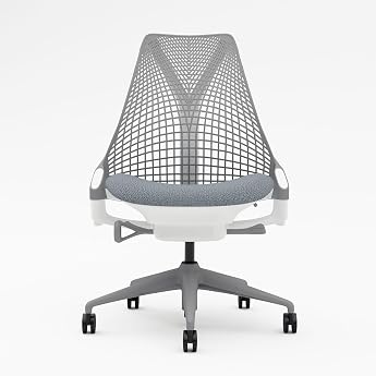 Herman Miller ハーマンミラー Office Chair Sail Chair Armless Garage Select Color White&times;Fog Seat/Bijou Nylon Caster AS1YA22NAN265C763