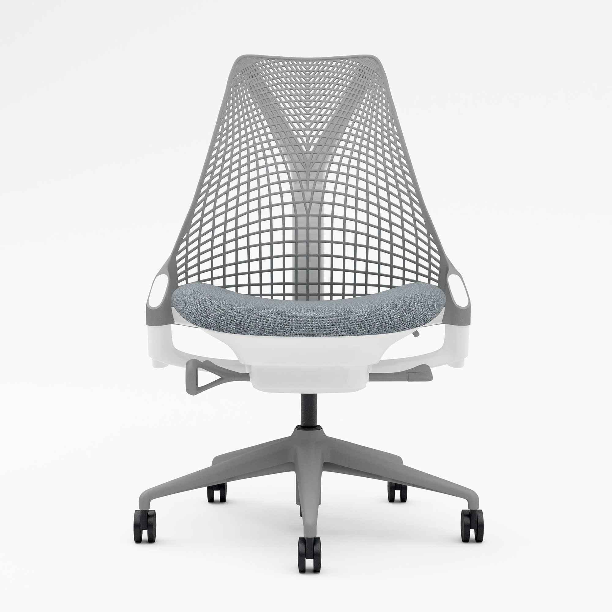 Amazon | Herman Miller セイルチェア ホワイト×フォグ 座面/バイユー