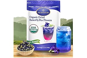 PICKNATURE Butterfly Pea Flower Tea Loose Leaf Freshly Picked from Thailand
