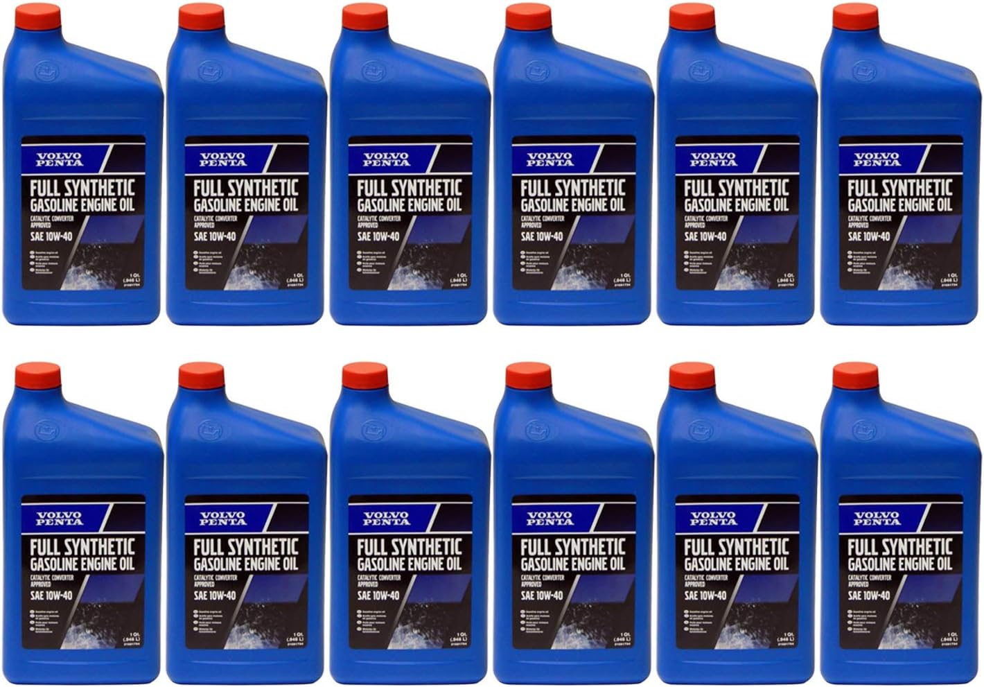 Volvo Penta OEM Synthetic Engine Oil 10w-40 Quart 32oz Qt 21681794 Case of 12