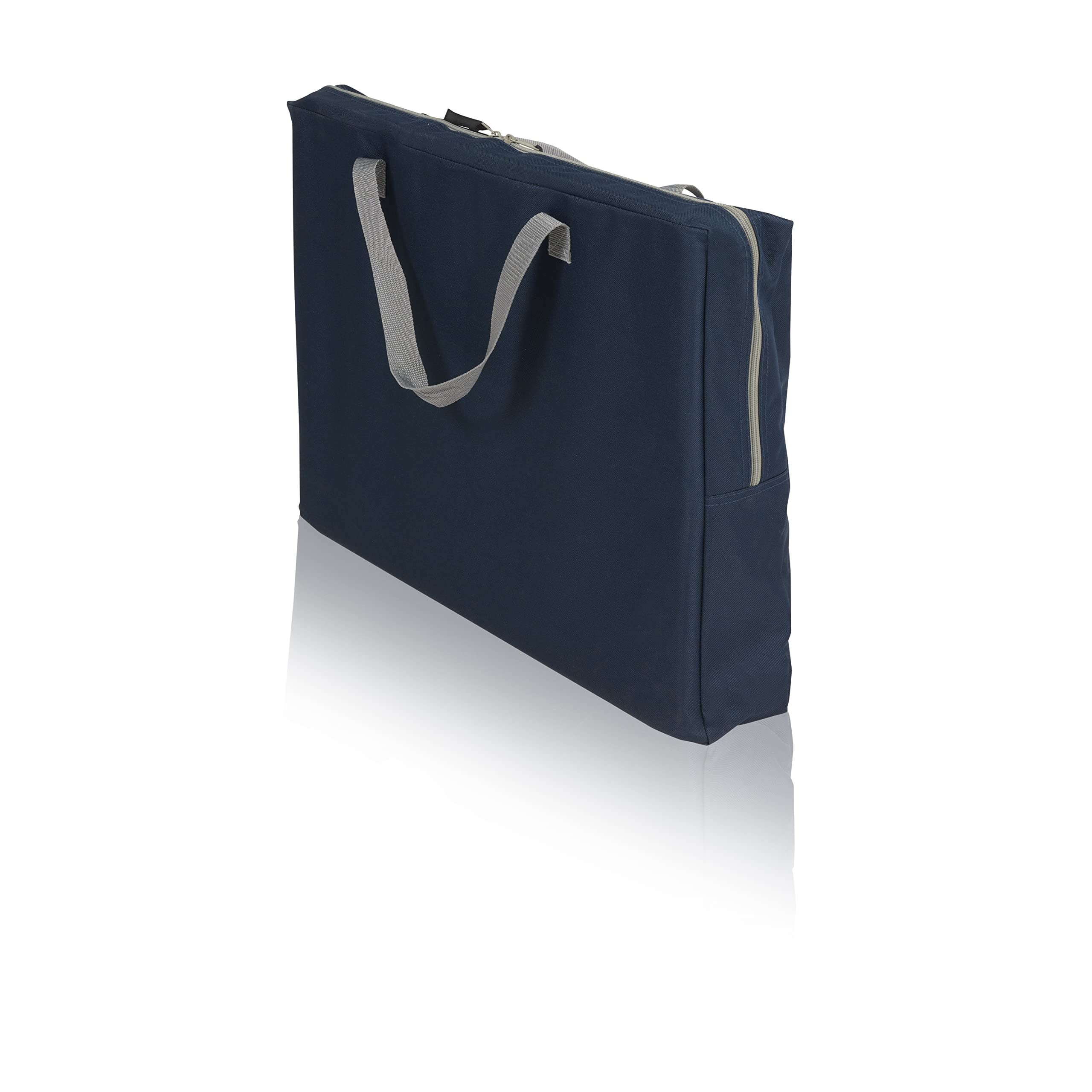 Campart CU-0410 – Credenza da campeggio Nantes – 4 piedi regolabili – 3 compartimenti – Blu, Grande