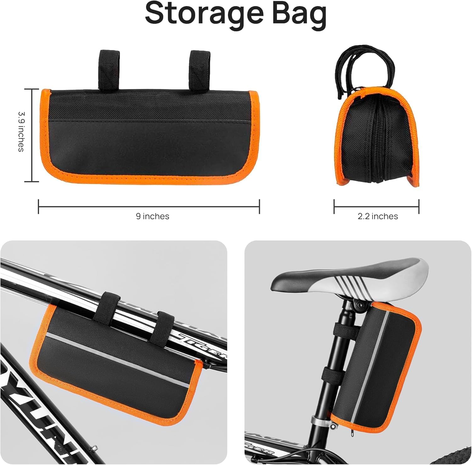 Bicycle Repair Kit with Pump & LED Light — 16-in-1 Portable Bike Tool Bag, Glueless Patches, Multi-Tool & Wrench Set for Road, Mountain & Camping Rides