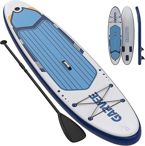Inflatable Paddle Board for Adults, 10'6"/11" Inflatable Stand Up Paddle Board with Premium Accessories, Non-Slip EVA Deck, Ultra-Light Carry Bag, Pump, SUP Board for Adult